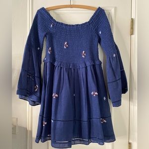 FREE PEOPLE Counting Daisies Embroidered Dress. Never worn. Size Small